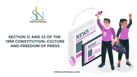 Section 21 and 22: Culture and Freedom of Press